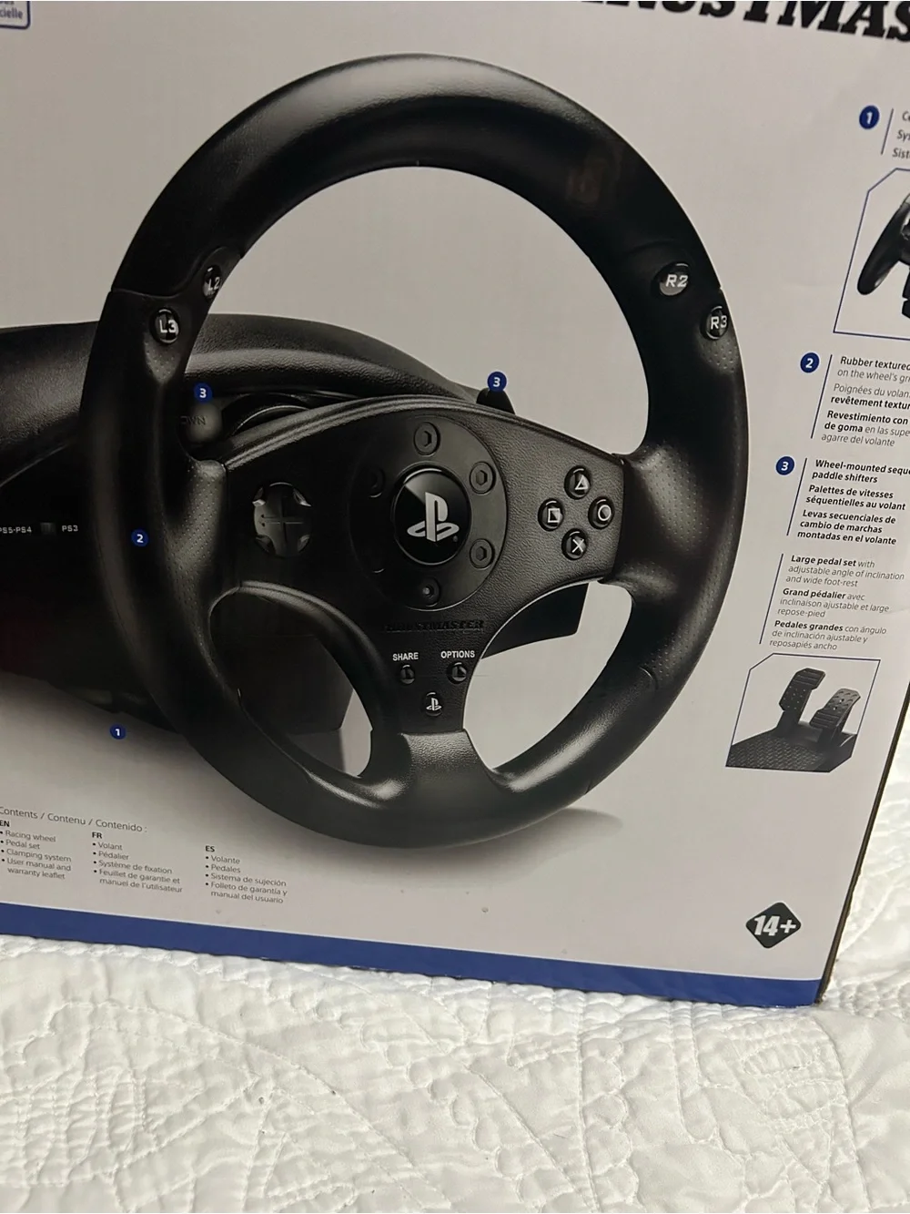 Sony Thrustmaster T80 Racing Wheel Black